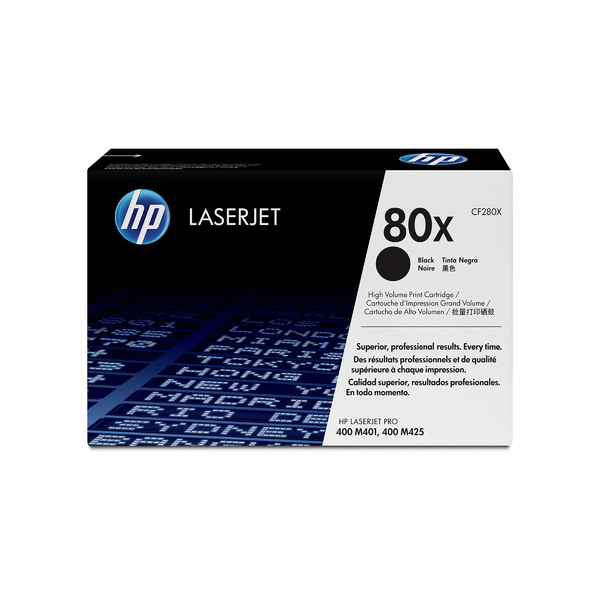 HP 80X CF280X Original Black Toner Cartridge High Yield