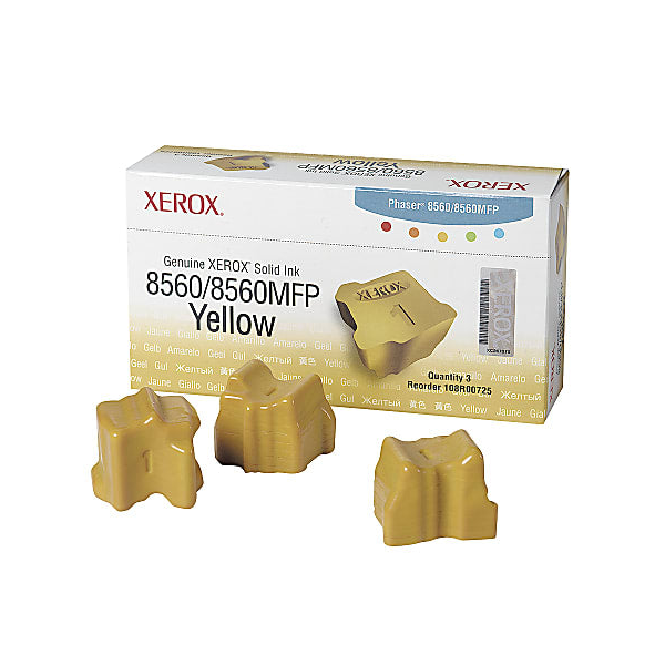 Xerox 108R00725 Original Yellow Ink Cartridge (3 STICKS)
