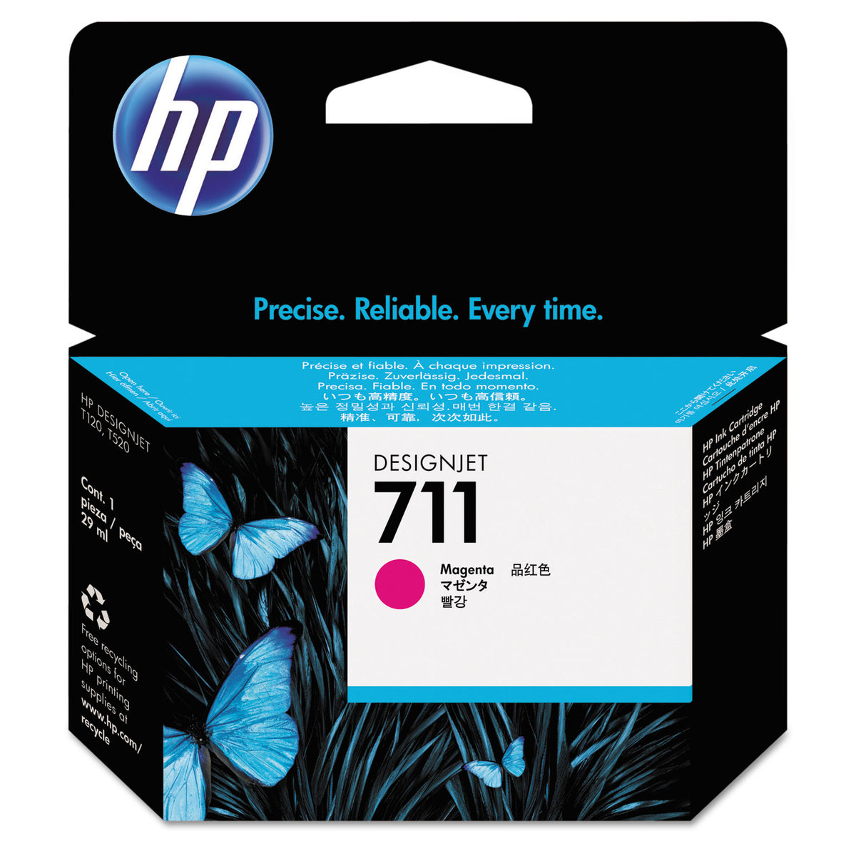 HP INKJET #711 MAGENTA (CZ131A) DESIGNJET T520 29ML