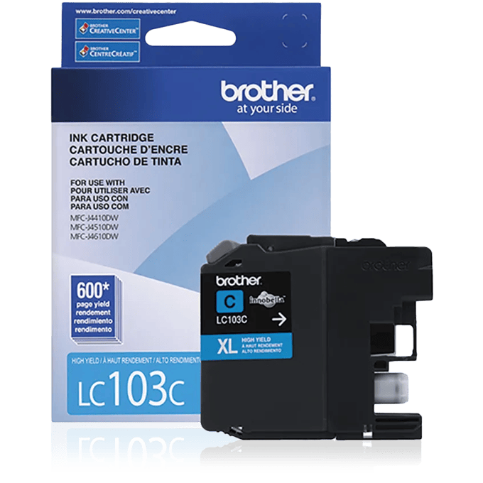 Brother LC103 Original Cyan Ink Cartridge High Yield