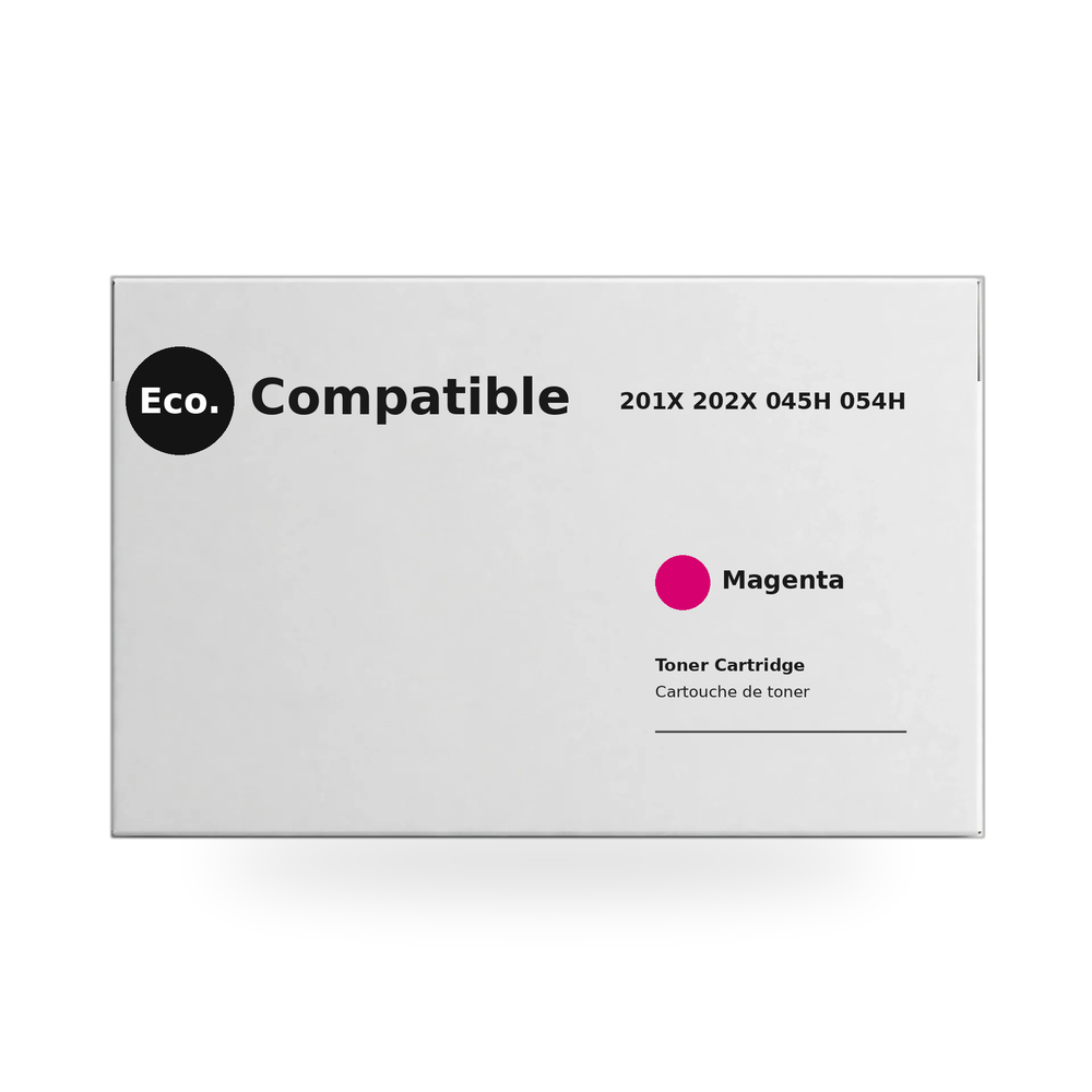 Eco.Compatible HP 201X 202X 045H 054H Magenta Toner Cartridge High Yield