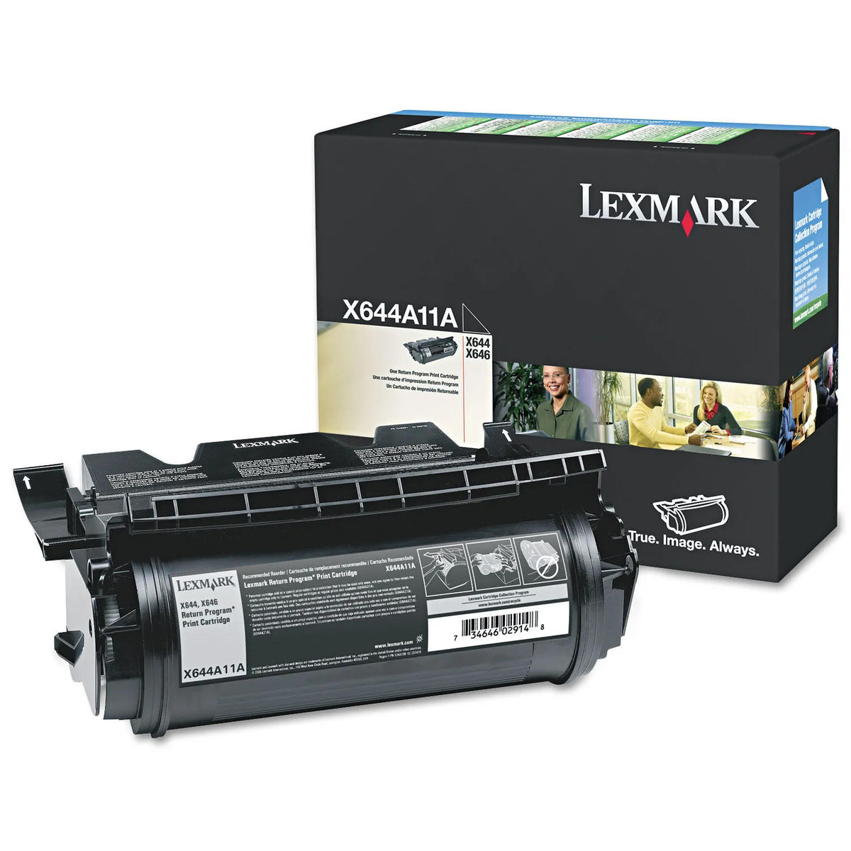 Lexmark X644A11A Original Black Toner Cartridge