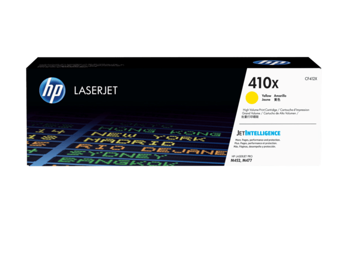 HP 410X CF412X Original Yellow Toner Cartridge High Yield