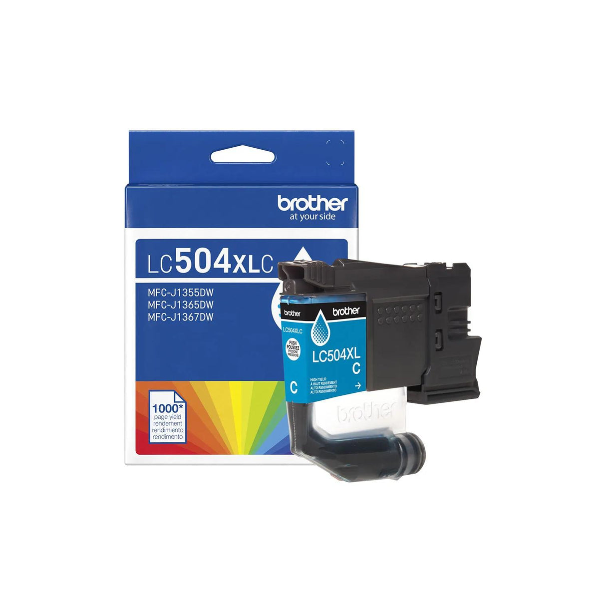 Brother LC504XL Original Cyan Ink Cartridge High Yield