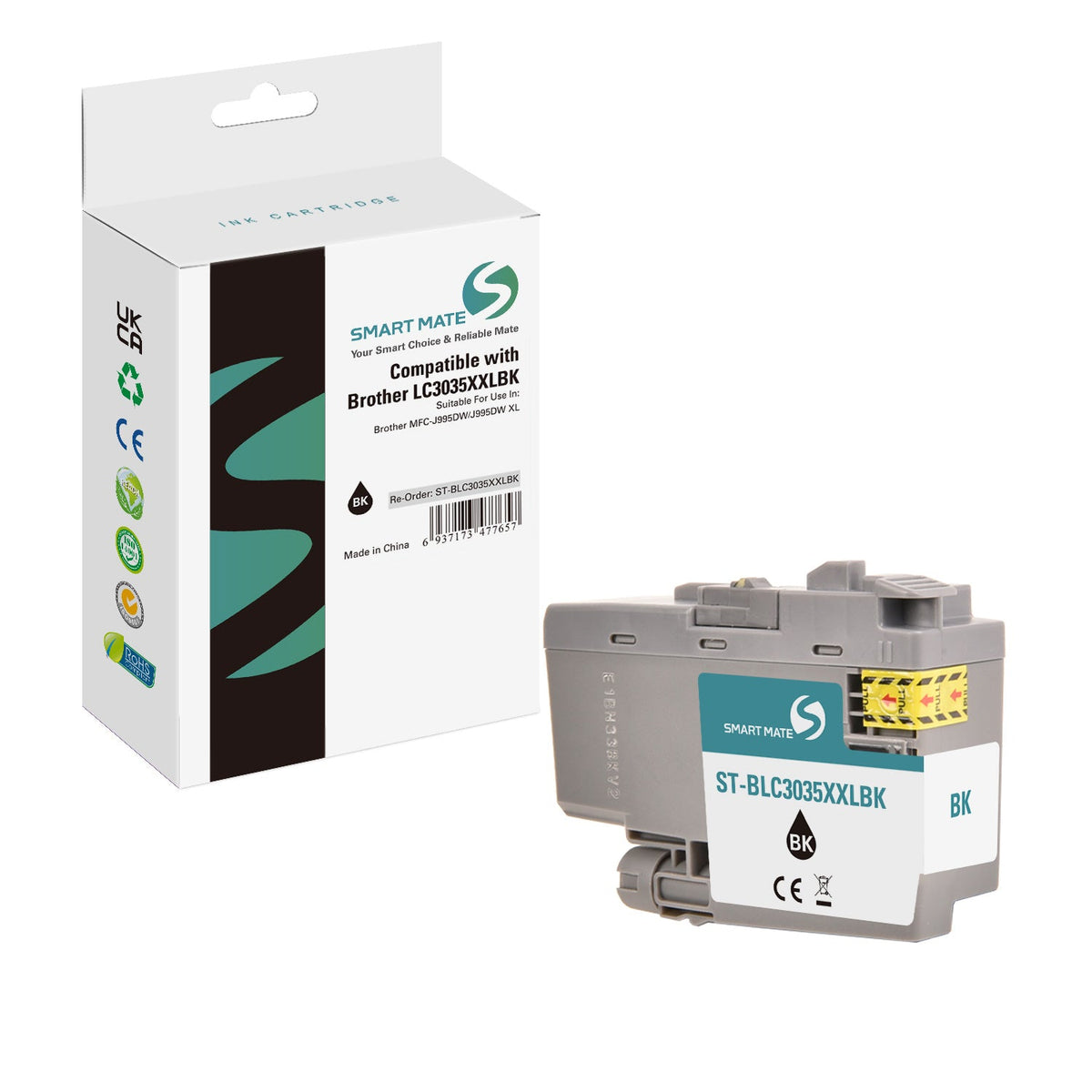 Smart Mate Compatible Brother LC3035XXL Black Ink Cartridge Extra High Yield