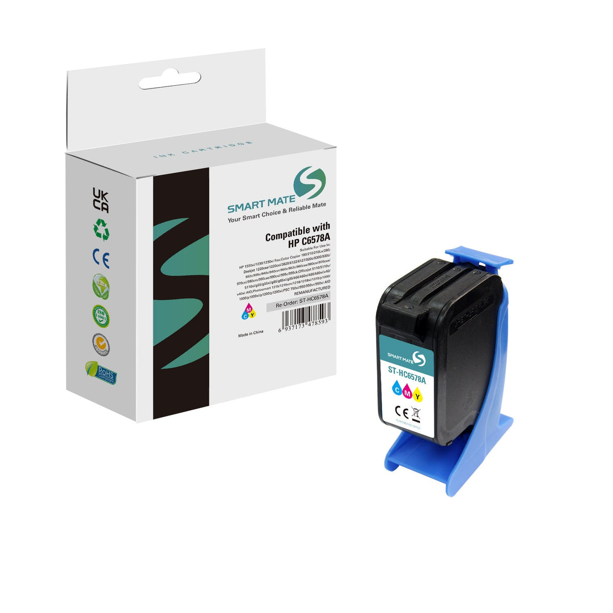 Smart Mate Compatible HP 78 C6578D Tricolor Ink Cartridge