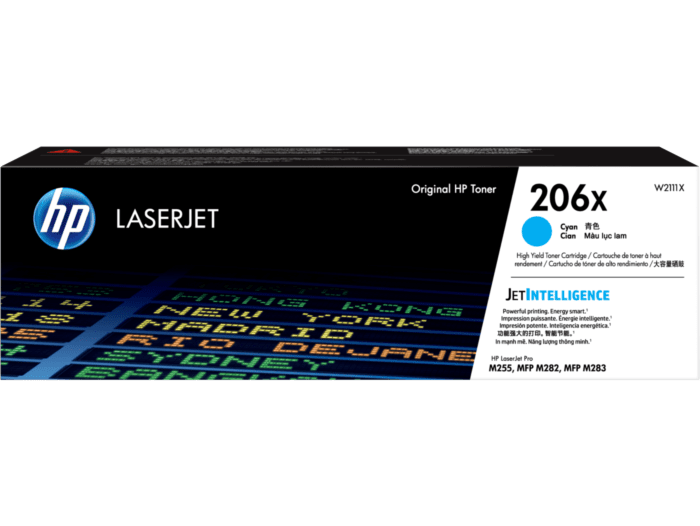 HP 206X W2111X Original Cyan Toner Cartridge High Yield