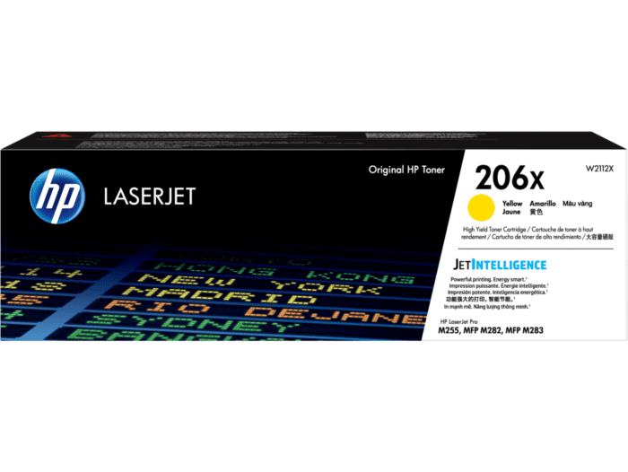 HP 206X W2112X Original Yellow Toner Cartridge High Yield