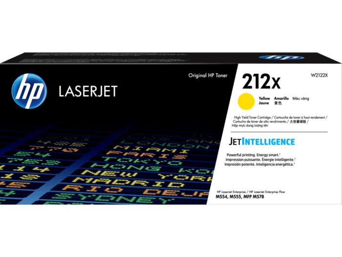 HP 212X W2122X Original Yellow Toner Cartridge High Yield