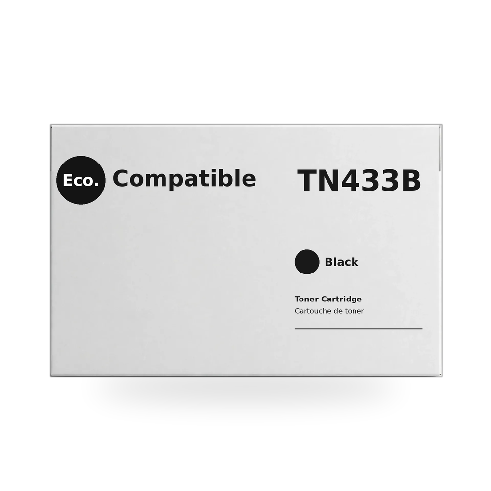 Eco.Compatible Brother TN433B Black Toner Cartridge