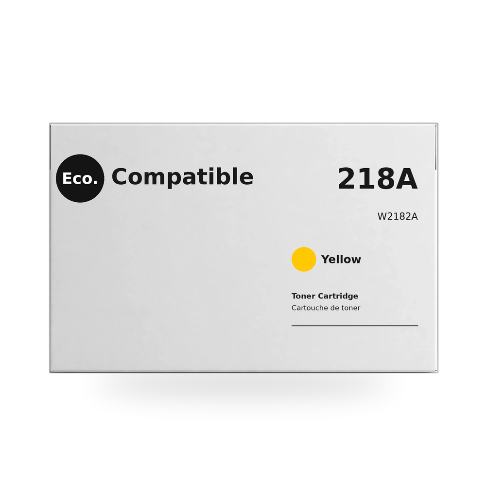 Eco.Compatible HP 218A W2182A Yellow Toner Cartridge