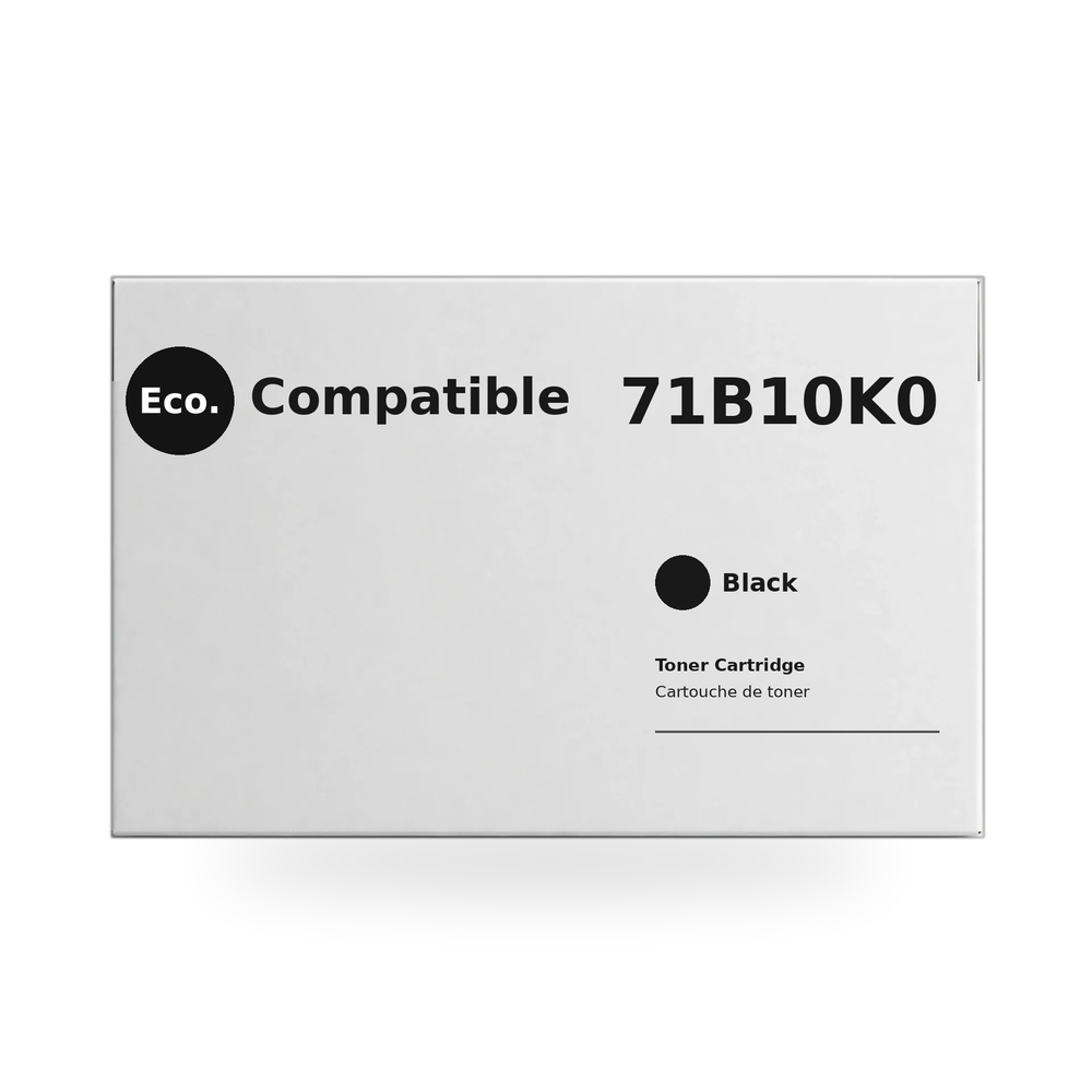 Eco.Compatible Lexmark 71B10K0 Black Toner Cartridge