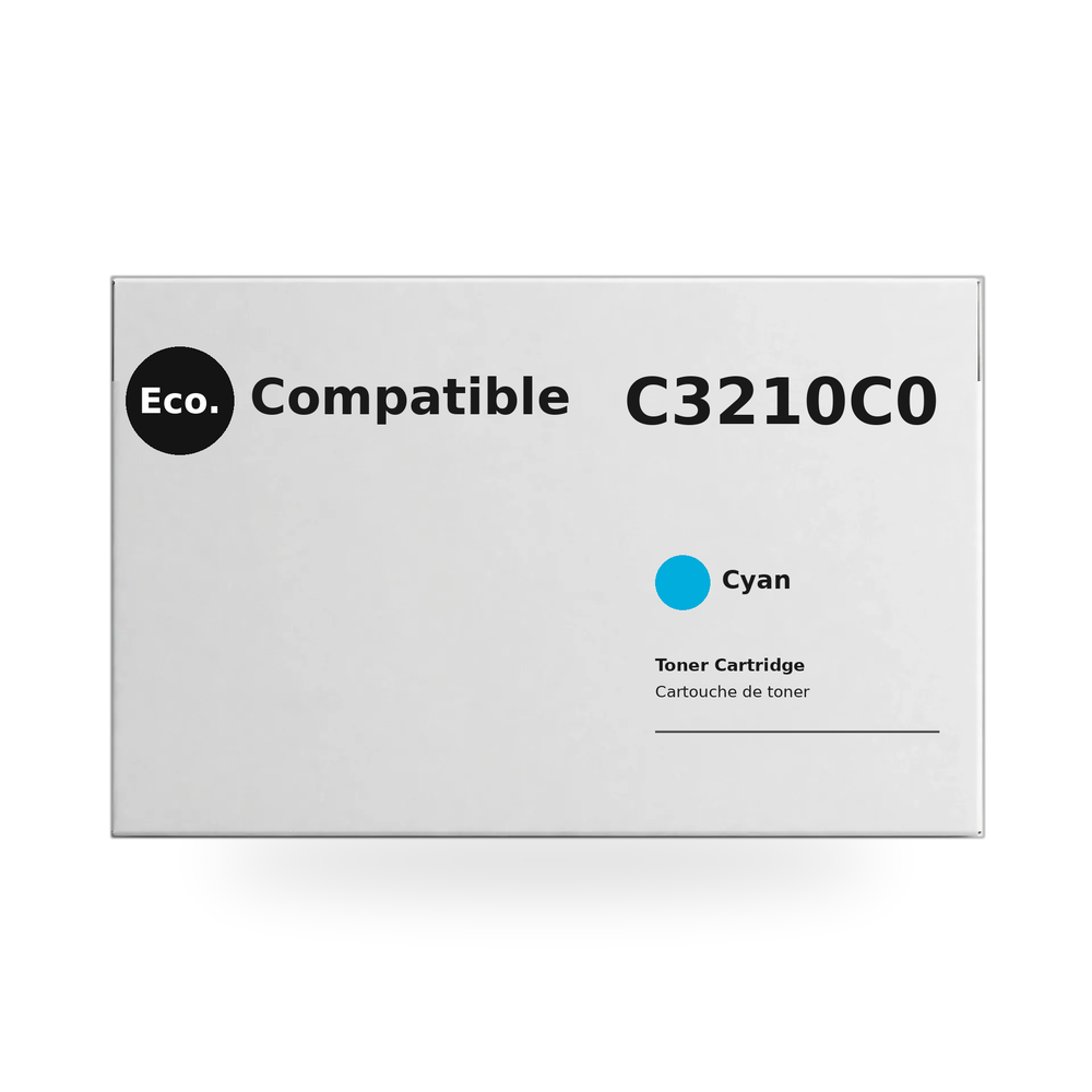 Eco.Compatible Lexmark C3210C0 Cyan Toner Cartridge