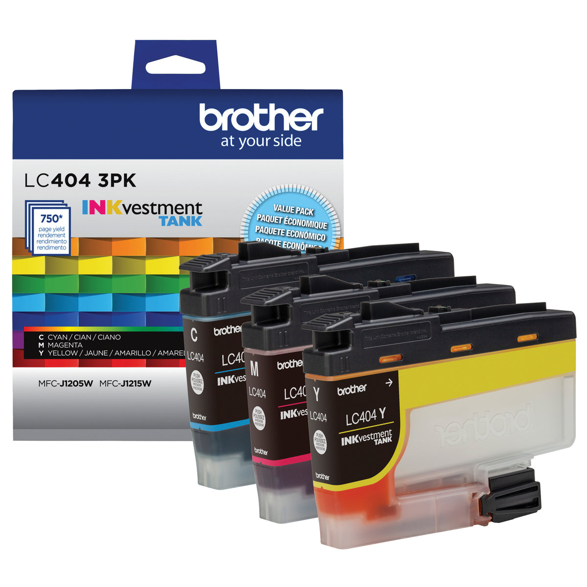 Brother LC404 Original Cyan/Magenta/Yellow Ink Cartridge