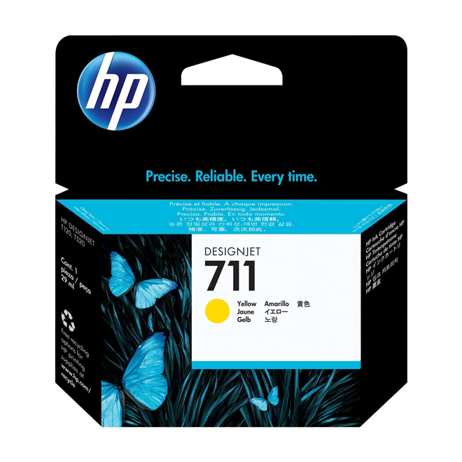 HP INKJET #711 YELLOW (CZ132A) DESIGNJET T520 29ML