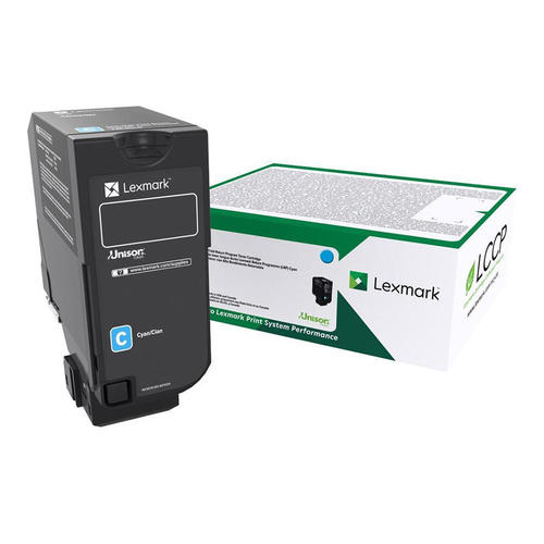 Lexmark 74C10C0 Original Cyan Toner Cartridge - Return Program