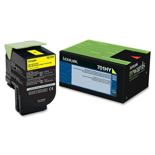 Lexmark 70C1HY0 Original Yellow Toner Cartridge - High Yield