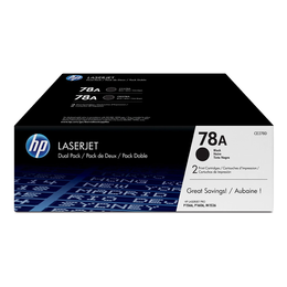HP 78A CE278D Original Black Toner Cartridge 2 PACK