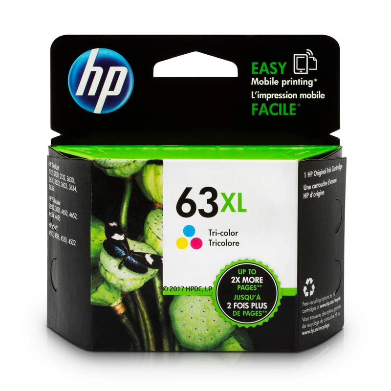 Encre tricolore HP 63XL