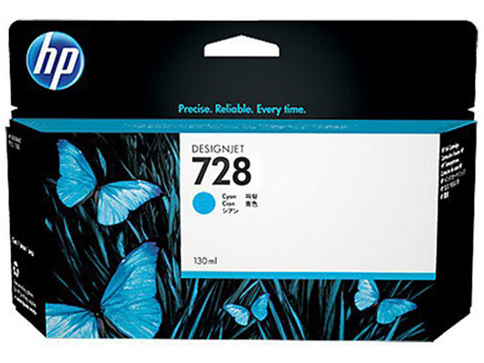 HP INKJET #728 CYAN (F9J67A) DESIGNJET T730/830 130ML