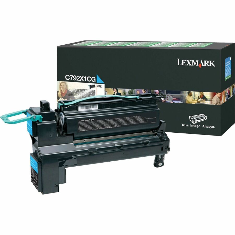 Lexmark C792X1CG Original Cyan Toner Cartridge High Yield