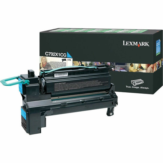 Lexmark C792X1CG Original Cyan Toner Cartridge High Yield