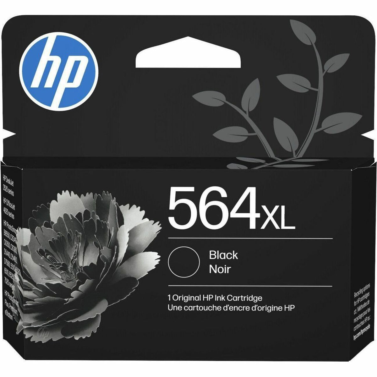HP 564XL Original Black Ink Cartridge (CN684WC) High Yield
