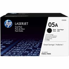 HP 05A CE505D Original Black Toner Cartridge 2 PACK