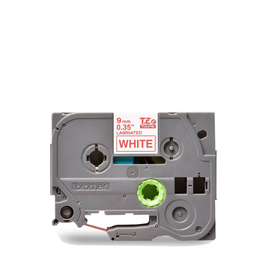 BROTHER P-TOUCH TAPE TZE222 RED/WHITE 9MM
