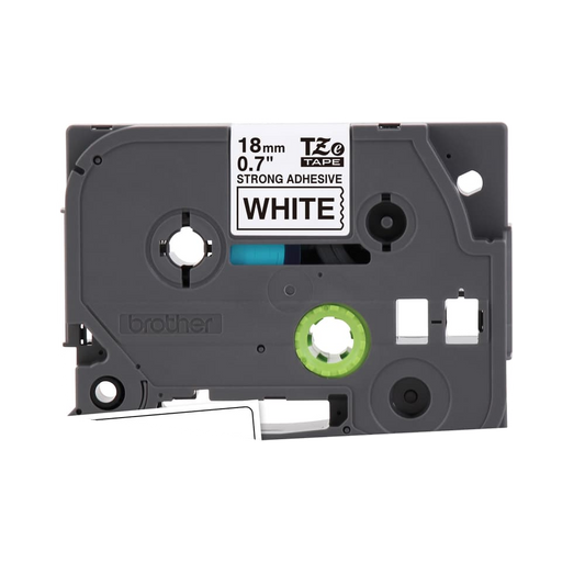 BROTHER P-TOUCH TAPE TZES241G BLACK/WHITE 18MM X 8MM