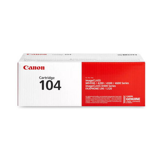 Canon 104 Original Black Toner Cartridge (0263B001)