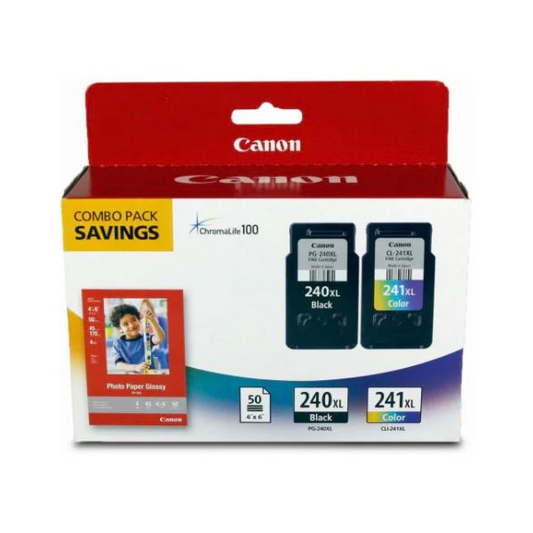 CANON INKJET PG240XL/CL241XL + PHOTO PAPER (240241PXL)