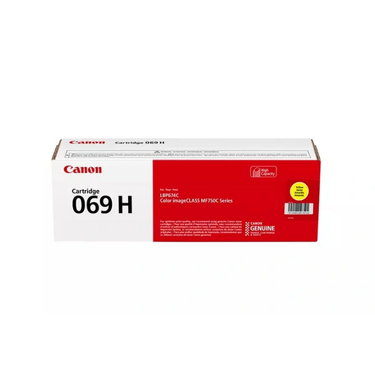 Canon 069H 5095C001 Original Yellow Toner Cartridge High Yield
