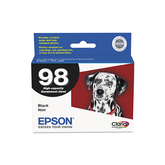 Epson T098120 Original Black Ink Cartridge, High Yield