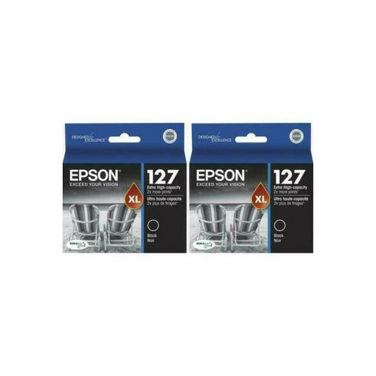 Epson T127120-D2 Original Black Ink Cartridge Twin Pack, Extra High Capacity