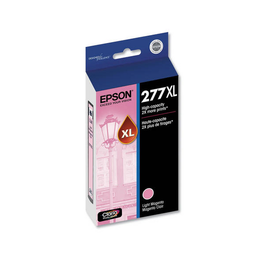 Epson T277XL620-S Original Light Magenta High Yield Ink Cartridge, OEM, for Expression Photo XP-850