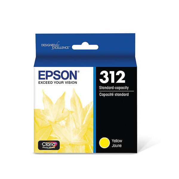 Epson T312420-S Original Yellow Ink Cartridge, OEM, for Expression Photo XP-8500
