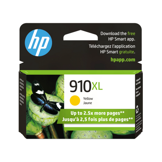 HP 910XL Original Yellow Ink Cartridge (3YL64AN) High Yield