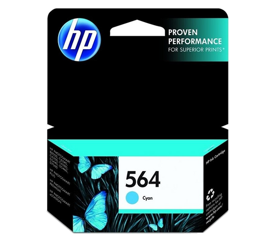 HP 564 Original Cyan Ink Cartridge (CB318WC)