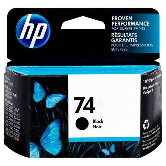 HP 74 Original Black Ink Cartridge (CB335WC)