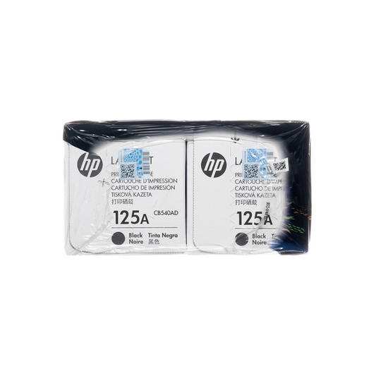 HP 125A Original Black Toner Cartridge 2 PACK (CB540AD)