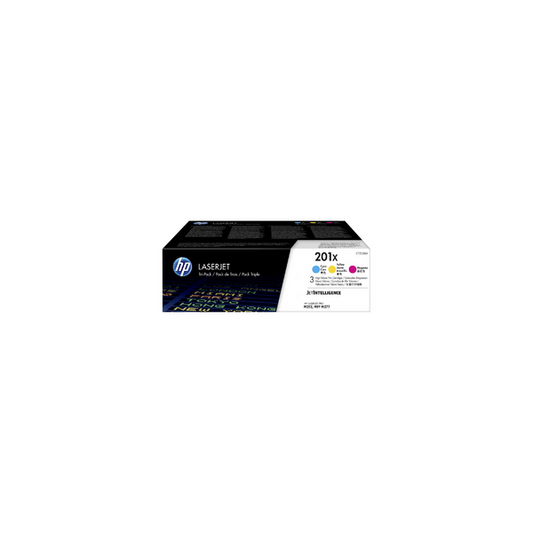 HP 201X CF401X Original Cyan/Magenta/Yellow Toner Cartridge (CF253XM)