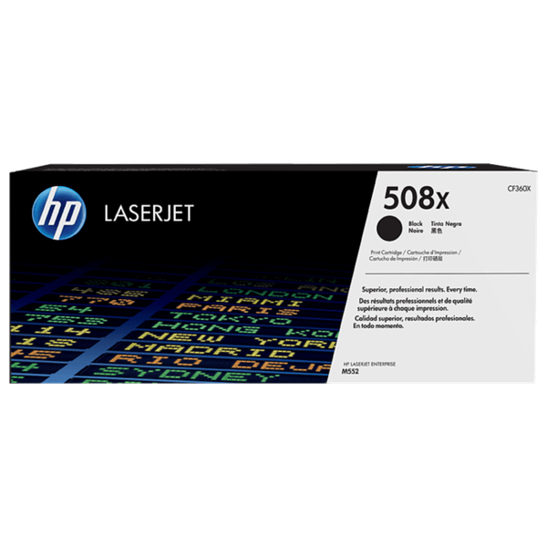 HP 508X CF360X Original Black Toner Cartridge High Yield