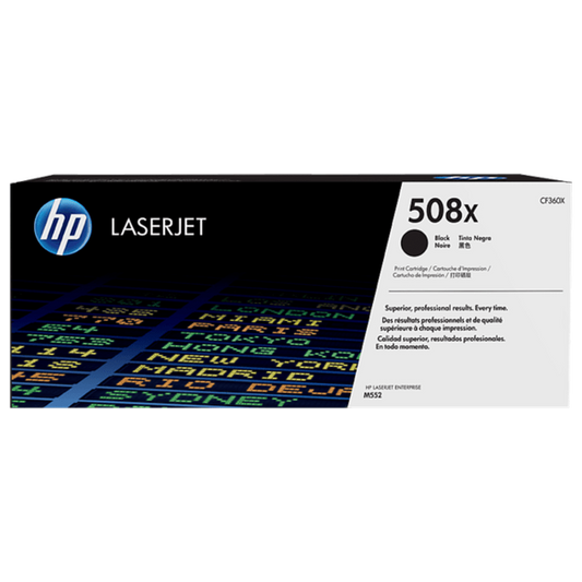 HP 508X CF360X Original Black Toner Cartridge High Yield