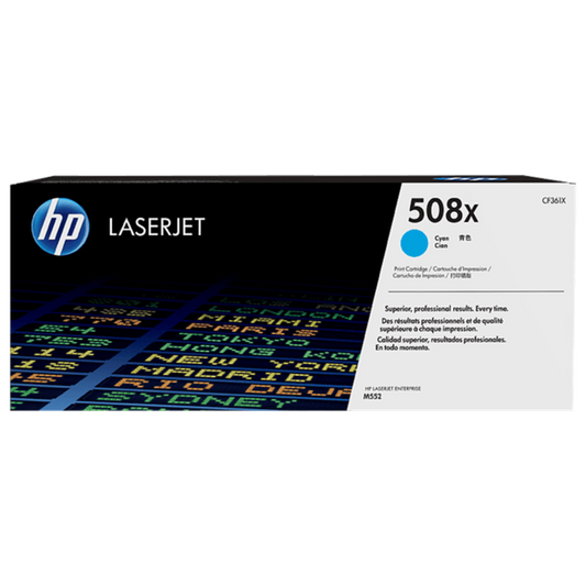 HP 508X CF361X Original Cyan Toner Cartridge High Yield