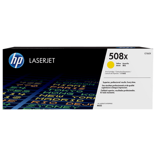 HP 508X CF362X Original Yellow Toner Cartridge High Yield