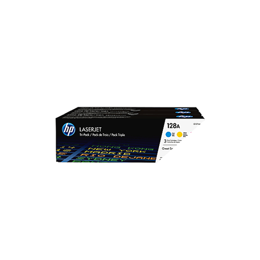 HP 128A CE321A Original Cyan/Magenta/Yellow Toner Cartridge (CF371AM)