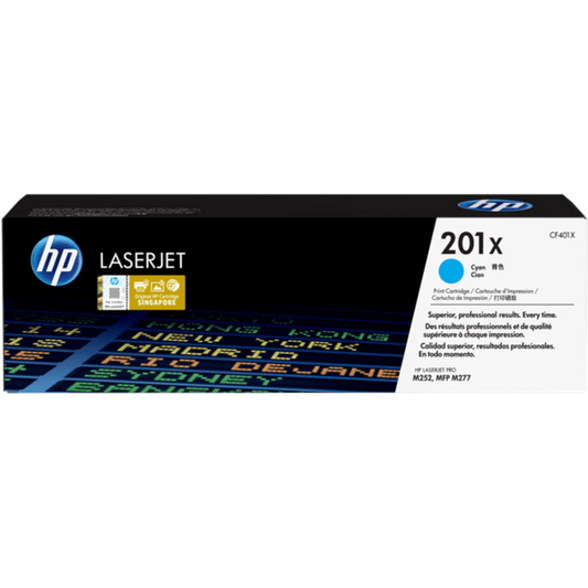 HP 201X CF401X Original Cyan Toner Cartridge High Yield