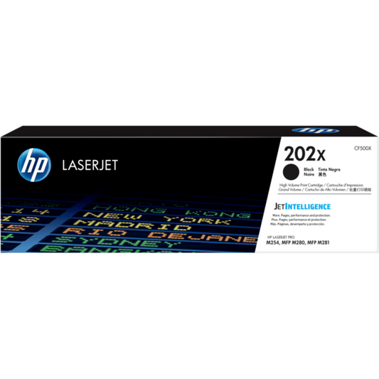 HP 202X CF500X Original Black Toner Cartridge High Yield