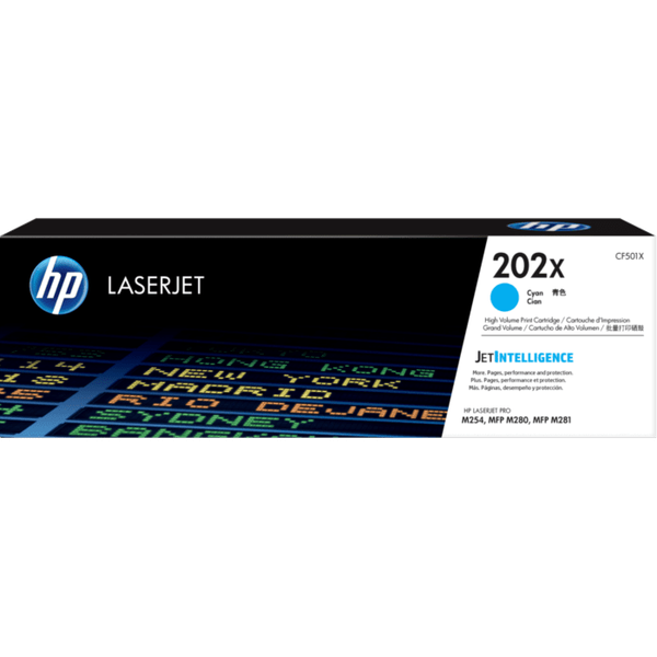 HP 202X CF501X Original Cyan Toner Cartridge High Yield